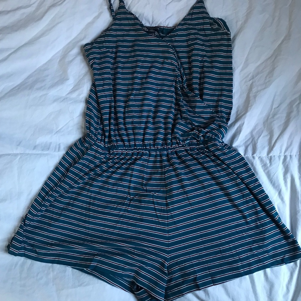 striped romper